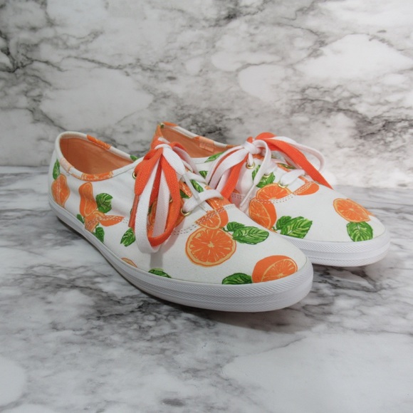 Keds Shoes - Keds Fruit Orange Print Tennis Shoes Size 7